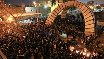 Iranians hold angry protest over downed plane