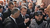 'Go outside': Macron confronts Israeli security