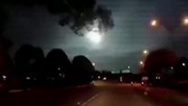Fireball lights up night sky in Malaysia