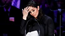Tearful tributes at Kobe and Gianna Bryant service