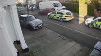 Driver rammed vehicles in escape bid