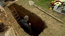‘I’m digging graves for people who are still living’