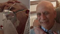 Bus driver 'happy to be home' after intensive care