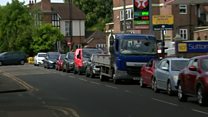 'The roads are completely clogged'
