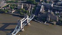 UK lockdown from above