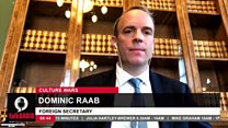Raab: Taking the knee 'from Game of Thrones'