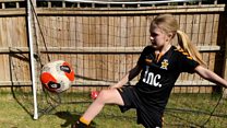 Girl,10, calls on footballers to join keepy-uppies