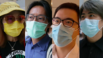 Hong Kong residents on controversial security law
