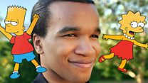 The black actor trying to wow The Simpsons