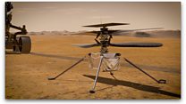 The first aircraft to fly on another planet