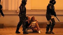 Beatings and cries for help amid Belarus unrest