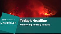 Lingohack: 29 November: Volcano: Image with headlines