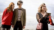 Amy, the Doctor and River Song