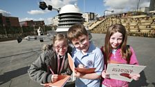 ý School Reporters from Firth Park Community Arts College at Sheaf Square