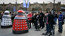 Up close with the Daleks!