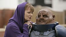 Mrs Wormwood and Sontaran Commander Kaagh