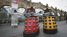 Daleks Invade Sheffield Rail Station