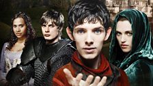 Gwen, Prince Arthur, Merlin and Morgana