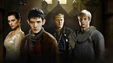 Morgana, Merlin, Uther and Arthur