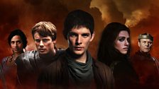 Gwen, Arthur, Merlin, Morgana and Uther