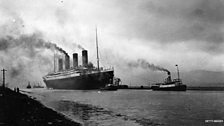 Titanic leaving Belfast