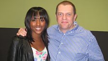 Alexandra Burke with Alan Thompson