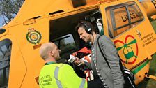 Richard meets the team at the East Midlands Ambulance Service