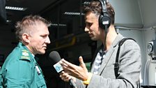 Richard meets the team at the East Midlands Ambulance Service