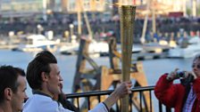 May 26, 2012: Matt Smith Carries the Olympic Torch