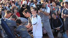 May 26, 2012: Matt Smith Carries the Olympic Torch