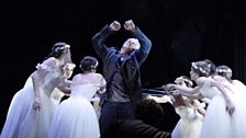 Dmitri Hvorostovsky as Valentin with Dancers (c) Catherine Ashmore / The Royal Opera 2011