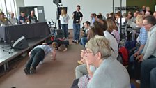 News Quiz - press up competition