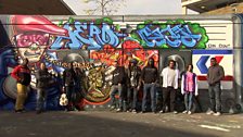 Graffiti tribute to the Queen - meet the team