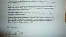 A letter from the Lord-Lieutenant