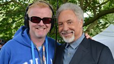 Chris Evans and Sir Tom Jones