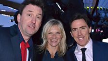 Lee Mack, Jo Whiley & Rob Brydon