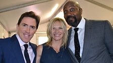 Rob Brydon, Jo Whiley and Lenny Henry