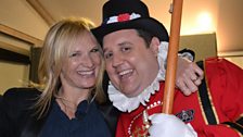 Jo Whiley and Peter Kay