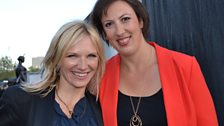 Jo Whiley and Miranda Hart