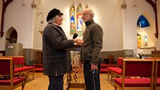 Anne Ellis with Father Willy Slaven