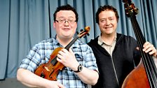 Alistair Savage on fiddle and Iain Crawford on double bass