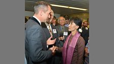 Aung San Suu Kyi meets composer Jonathan Dove