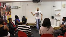 A comedy workshop at the Academy