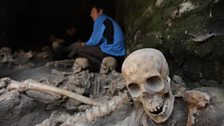 In the ruins of Herculaneum