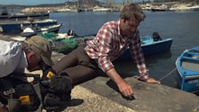 Iain gives an impromptu geology lesson in Pozzuoli