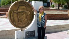 A memorial to composer Rafael Escalona