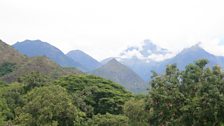 The Sierra Nevada mountains from the town of Atanquez