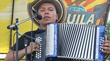 Jose Hernando performs at the Festival of Vallenato in Valledupar