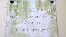 Plaque at the former home of Debussy in Saint-Germain-en-Laye.