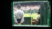 Peering in to Wimbledon Centre Court